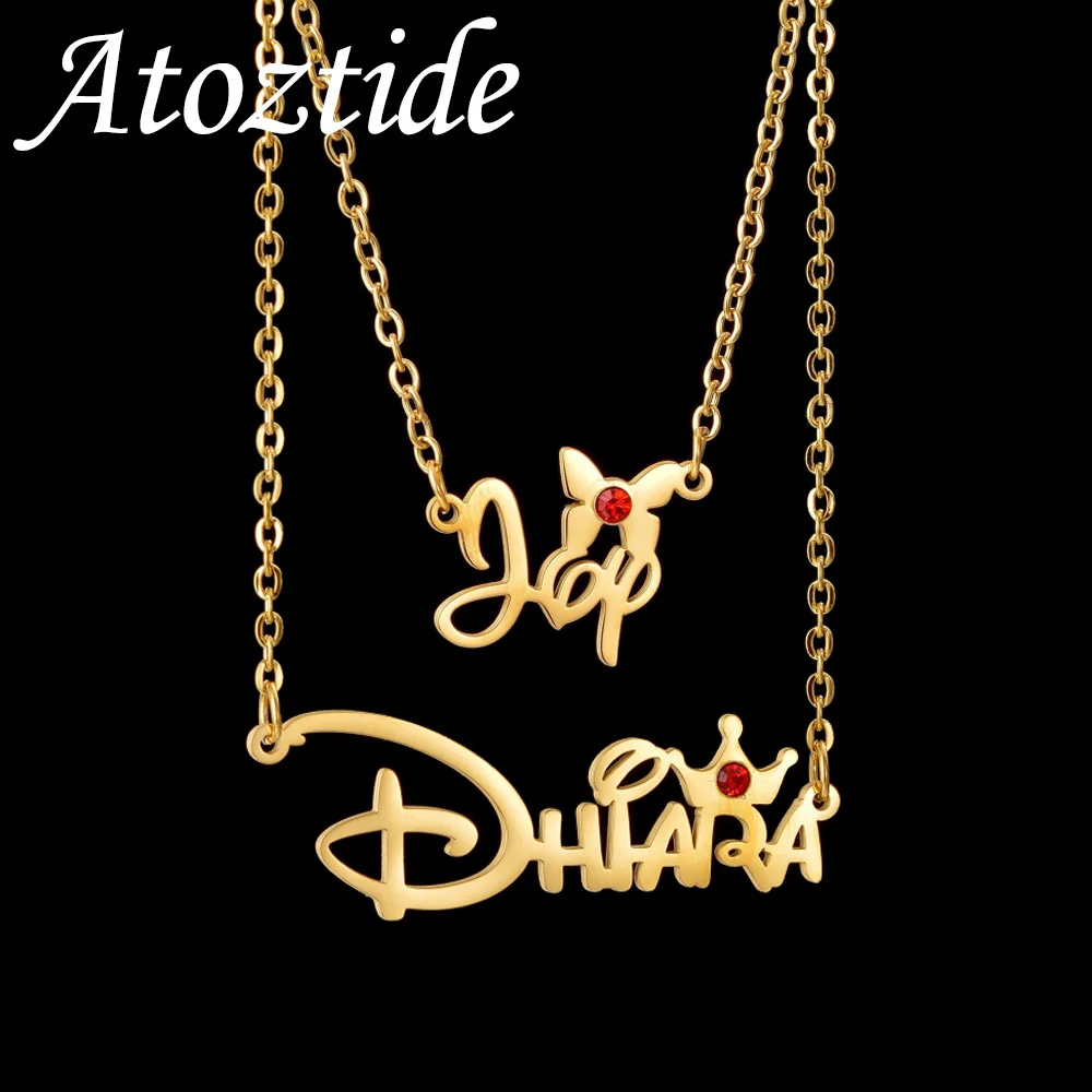 Atoztide ожерелье с индивидуальным именем для женщин, циркониевая корона, бабочка, ювелирные изделия из нержавеющей стали, колье-цепочка, индивидуальный подарок на день рождения
Atoztide ожерелье с индивидуальным именем для женщин, циркониевая корона, бабочка, ювелирные изделия из нержавеющей стали, колье-цепочка, индивидуальный подарок на день рождения
