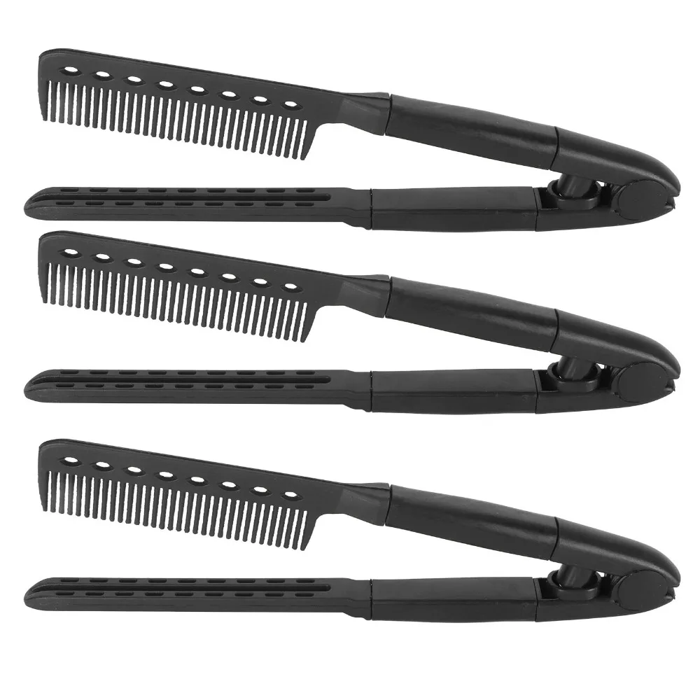 3pcs V Shaped Hair Straightening Comb Portable Professional V Shaped Hair Comb Black Heat Avoid Portable Hair Comb Salon Use
3pcs V Shaped Hair Straightening Comb Portable Professional V Shaped Hair Comb Black Heat Avoid Portable Hair Comb Salon Use