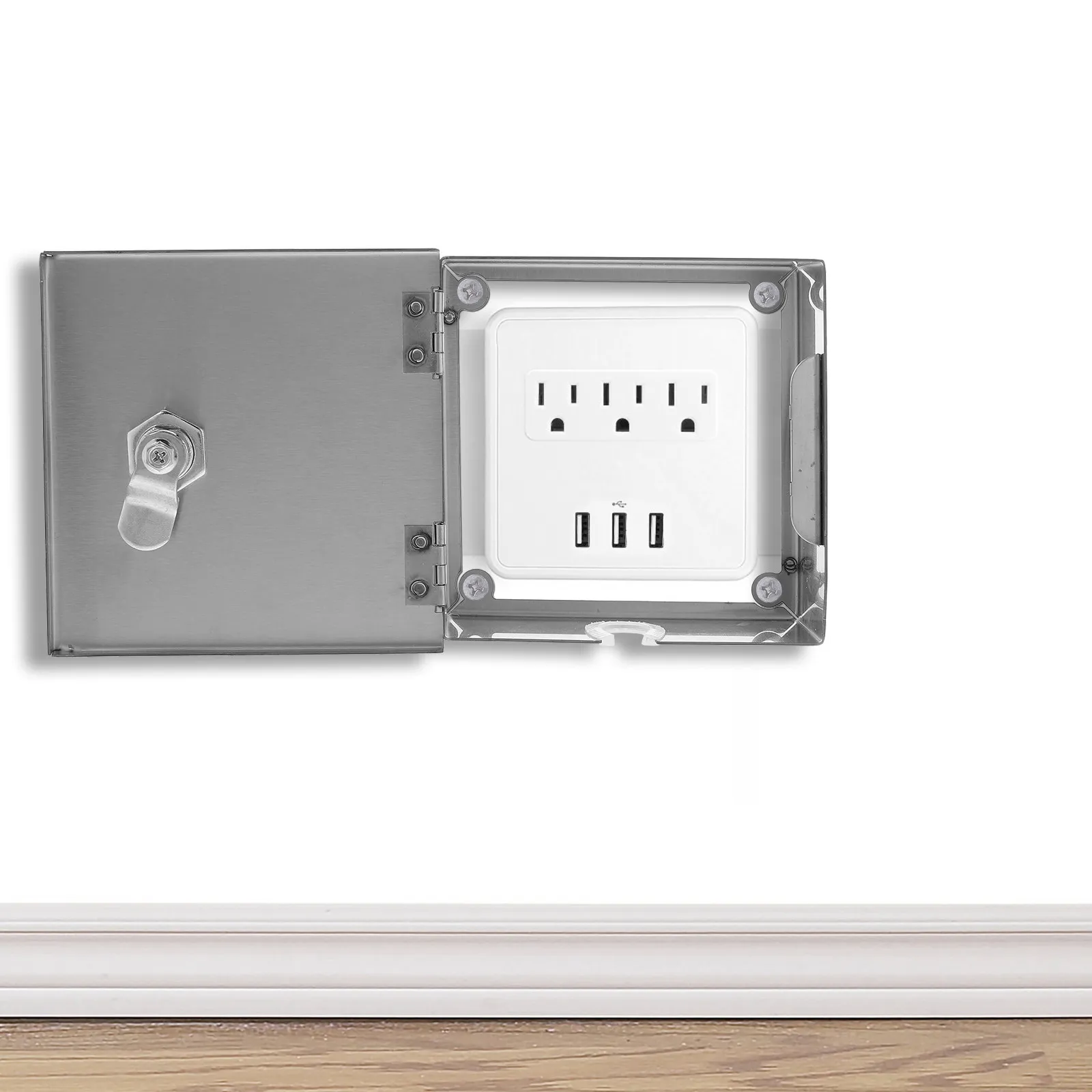 Защитная крышка для электрических розеток из нержавеющей стали, влагозащищенная, с защитой от кражи, для дома, офиса и электромобилей
Защитная крышка для электрических розеток из нержавеющей стали, влагозащищенная, с защитой от кражи, для дома, офиса и электромобилей