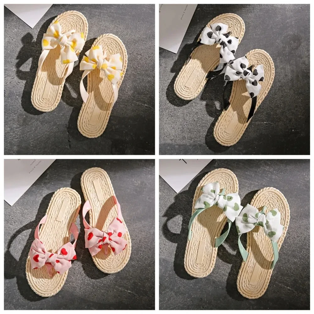 Korean Style Soft Sole Heart Bow Slippers Anti Slip Bohemia Sweet Slides Sandals Beachwear Shoes PVC Flats Slippers Women Summer
Korean Style Soft Sole Heart Bow Slippers Anti Slip Bohemia Sweet Slides Sandals Beachwear Shoes PVC Flats Slippers Women Summer