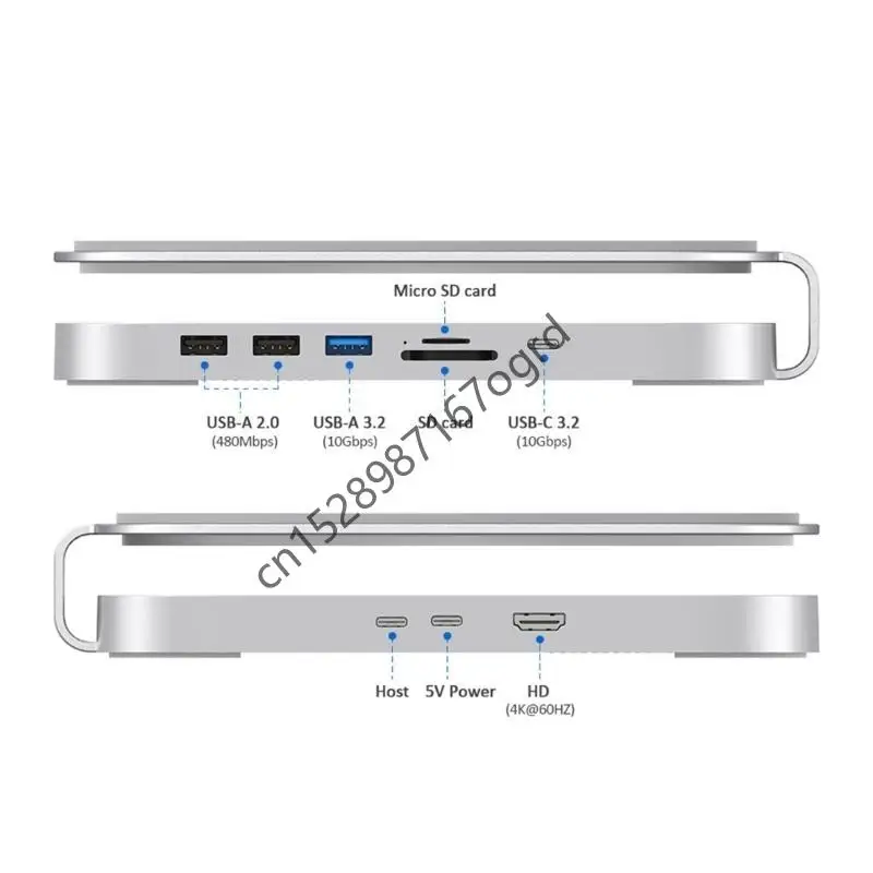 Heat Dissipating Aluminum Stand Card Reader SSD Expansion Hub Type C Docking Station SSD Enclosure for Mini 2024 634A
Heat Dissipating Aluminum Stand Card Reader SSD Expansion Hub Type C Docking Station SSD Enclosure for Mini 2024 634A