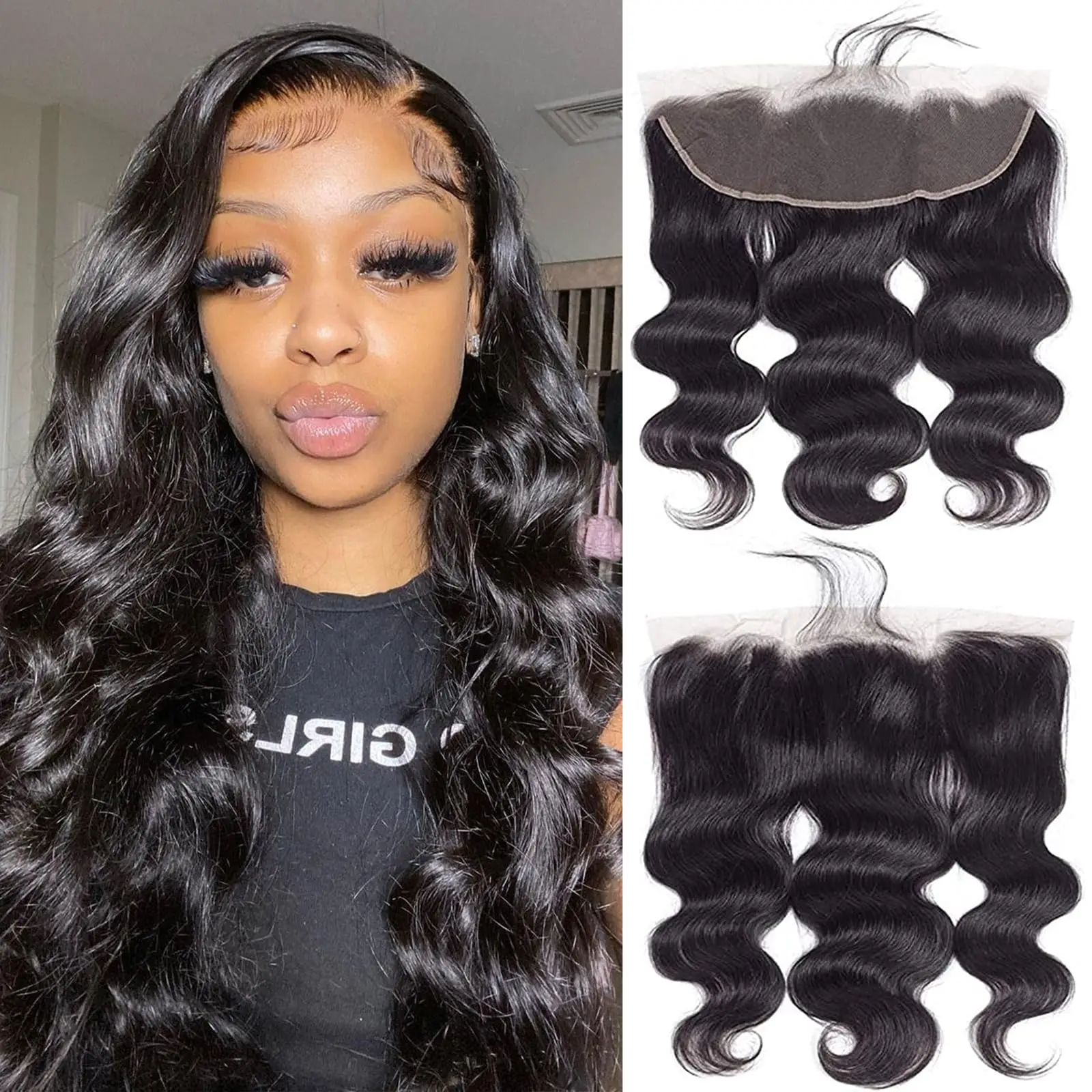Body Wave Transparent Lace Frontal Only 13x4 PrePlucked Swiss Lace Frontal Brazilian Natural Human Hair 4X4 Lace Closure
Body Wave Transparent Lace Frontal Only 13x4 PrePlucked Swiss Lace Frontal Brazilian Natural Human Hair 4X4 Lace Closure