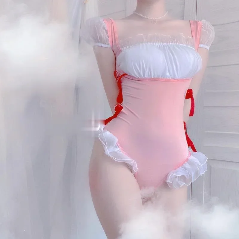 Beautiful Girl Sexy Costumes School Girls Cosplay Exotic Apparel For Women Short Sleeves Bodysuit Adorable Swimsuit Maid Outfit
Beautiful Girl Sexy Costumes School Girls Cosplay Exotic Apparel For Women Short Sleeves Bodysuit Adorable Swimsuit Maid Outfit