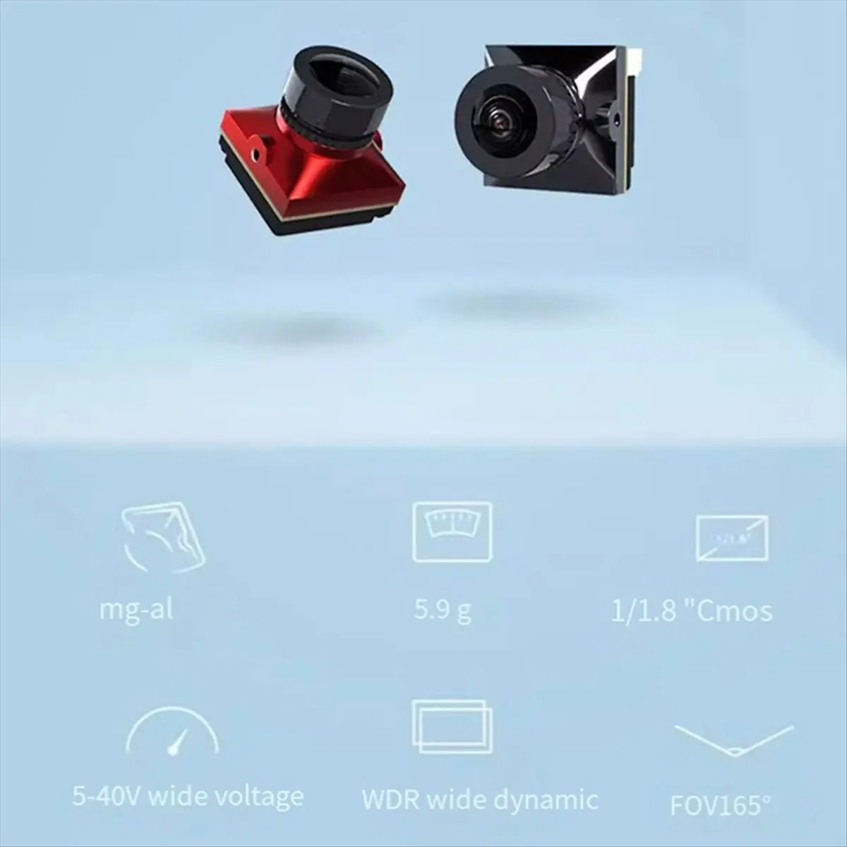 A49T For Ratel2 Analog Camera 500MP Pixel 165° Viewing Angle Traverser FPV Versatile Convenience Camera, Black
A49T For Ratel2 Analog Camera 500MP Pixel 165° Viewing Angle Traverser FPV Versatile Convenience Camera, Black