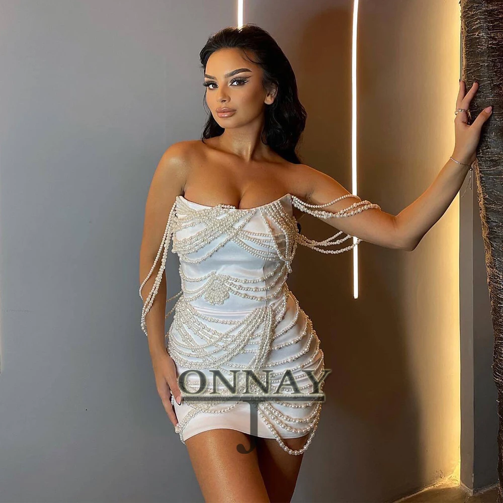 Elegant Customized Beadings Homecoming Dresses Short for Women Saudi Arabric Mini Cocktail Dress Plus Formal Ceremony Gown
Elegant Customized Beadings Homecoming Dresses Short for Women Saudi Arabric Mini Cocktail Dress Plus Formal Ceremony Gown