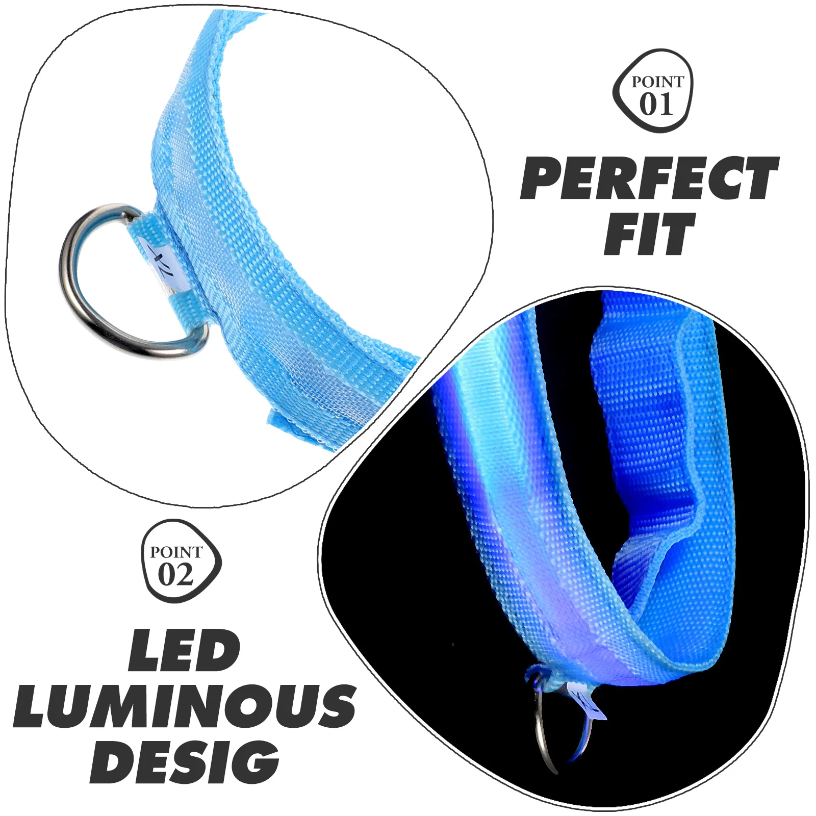 LED Light Pet Ring Luminous Dog Collar Pet Cat Collar Personalized Collars (Blue, Charging Style, XL)
LED Light Pet Ring Luminous Dog Collar Pet Cat Collar Personalized Collars (Blue, Charging Style, XL)