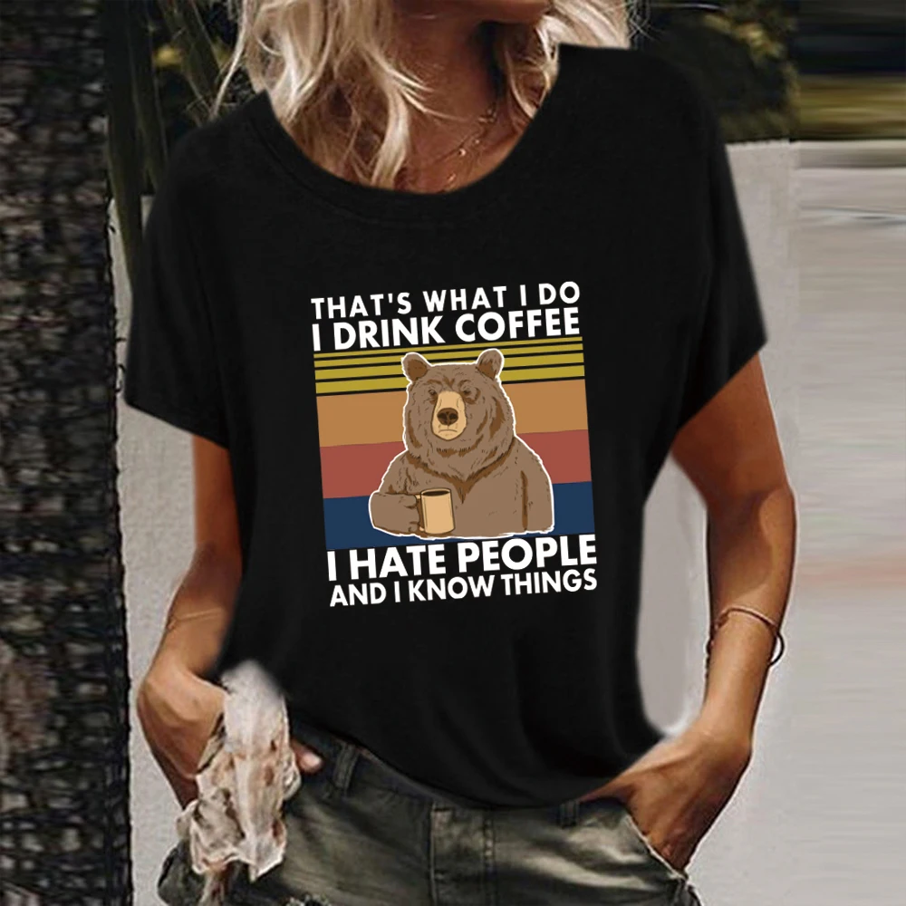 Seeyoushy That's What I Do Bear Printed T-shirts Women Summer Graphic Tees Streetwear Shirts for Women Short Sleeve Ladies Tops
Seeyoushy That's What I Do Bear Printed T-shirts Women Summer Graphic Tees Streetwear Shirts for Women Short Sleeve Ladies Tops