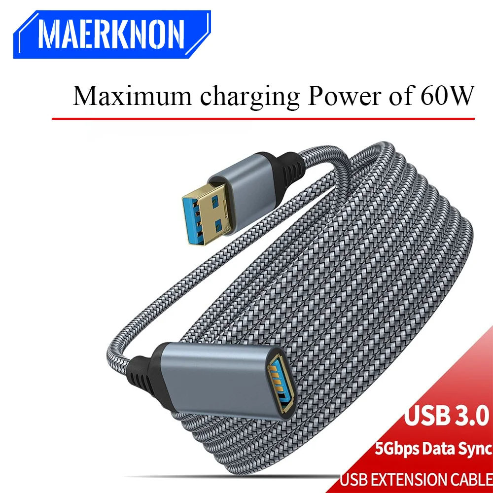 USB3.0 Extension Cable Female To Male Extender Cord 0.5m-5m Transmission Cord For Desktop/Laptop/Mouse/Printer/Camera/Gamepad
USB3.0 Extension Cable Female To Male Extender Cord 0.5m-5m Transmission Cord For Desktop/Laptop/Mouse/Printer/Camera/Gamepad