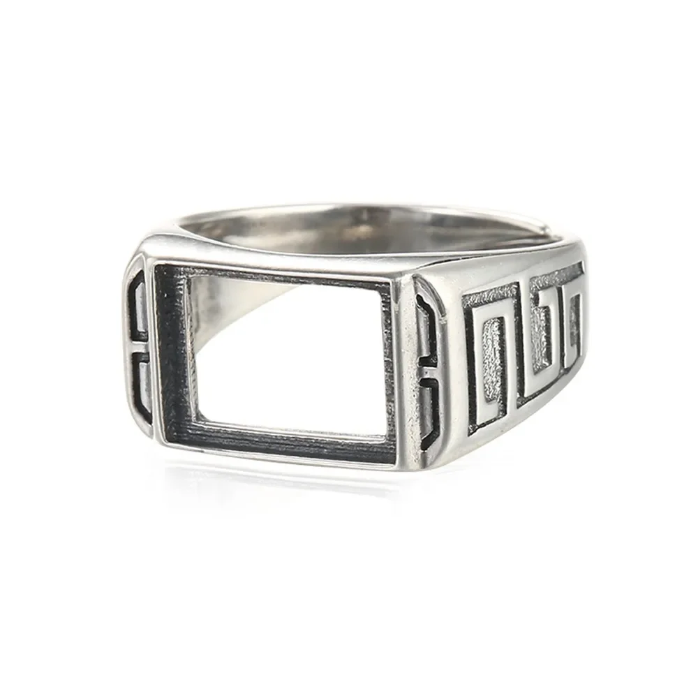 Ring Setting for 9x12mm Rectangle Cabochons Ring Blank Thai Sterling Silver Adjustable Ring Base SR0040
Ring Setting for 9x12mm Rectangle Cabochons Ring Blank Thai Sterling Silver Adjustable Ring Base SR0040