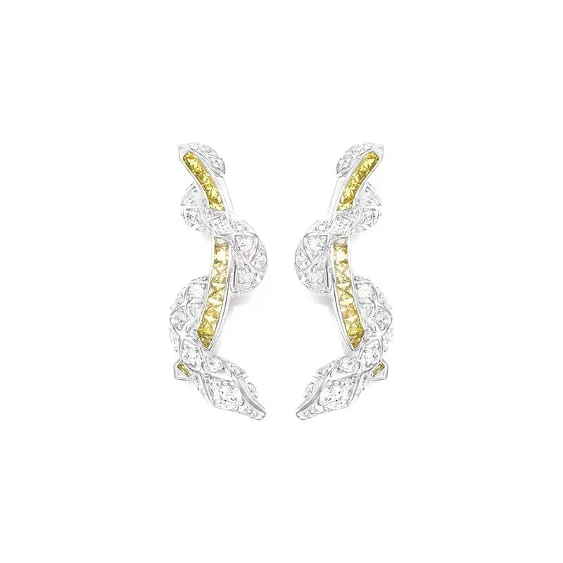 Bellux 925 Silver Gold Plated Synthetic Zircon Fashion Lucky Snake Earrings Women's Fine Jewelry
Bellux 925 Silver Gold Plated Synthetic Zircon Fashion Lucky Snake Earrings Women's Fine Jewelry