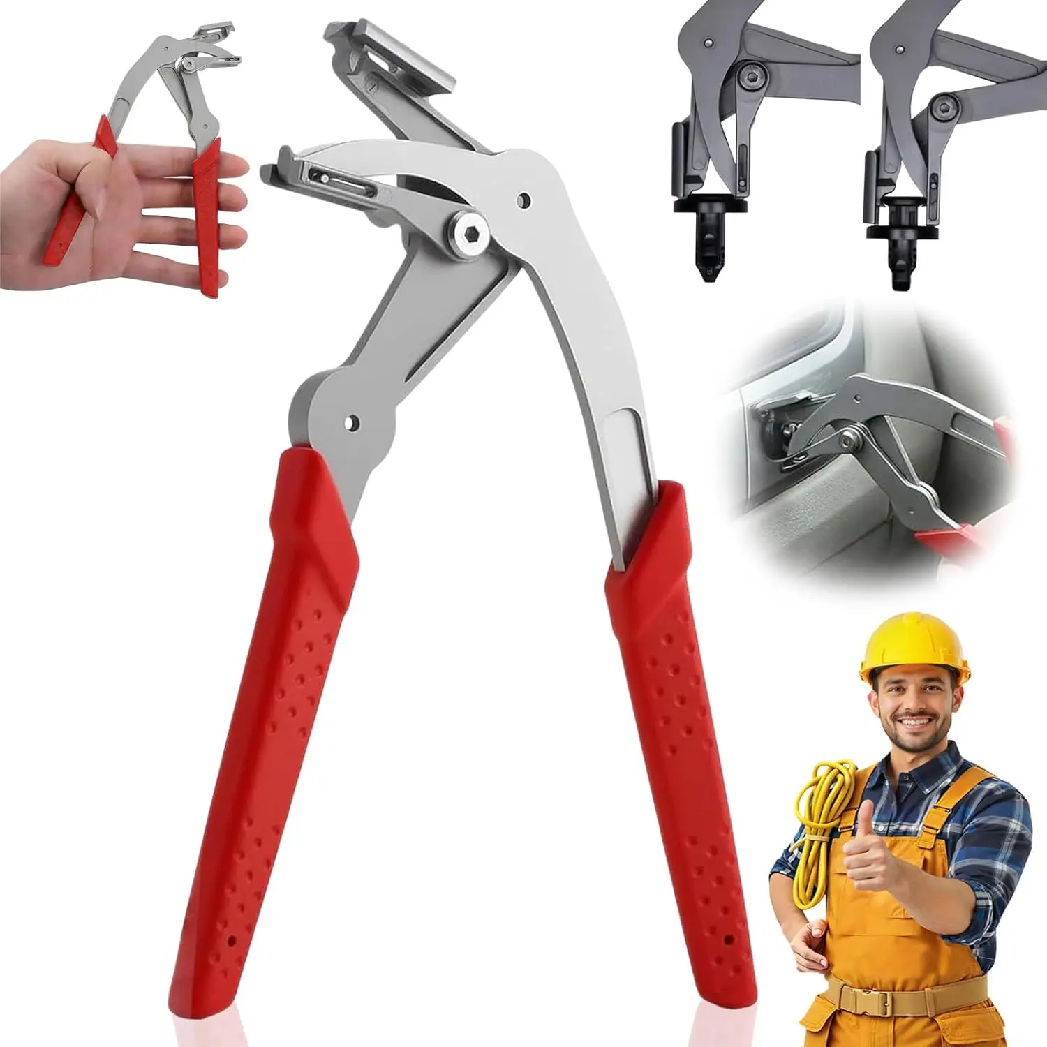 Car Clip Removal Pliers Plastic Rubber Round Nail Fastener Remover Labor Saving For Car Door Panel Chassis Trunk Repair Tool
Car Clip Removal Pliers Plastic Rubber Round Nail Fastener Remover Labor Saving For Car Door Panel Chassis Trunk Repair Tool