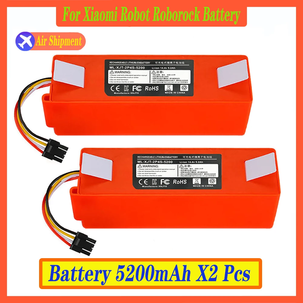 100% Original BRR-2P4S-5200S Robotic Vacuum Cleaner Replacement Battery For Xiaomi Roborock S55 S60 S65 S50 S51 S5 MAX S6 Parts
100% Original BRR-2P4S-5200S Robotic Vacuum Cleaner Replacement Battery For Xiaomi Roborock S55 S60 S65 S50 S51 S5 MAX S6 Parts