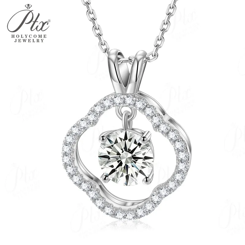 2ct Four-leaf Clover Pendant Necklace Moissanite Round Cut 925 Sterling Silver Jewelry for Woman Fashionable and Versatile Charm
2ct Four-leaf Clover Pendant Necklace Moissanite Round Cut 925 Sterling Silver Jewelry for Woman Fashionable and Versatile Charm