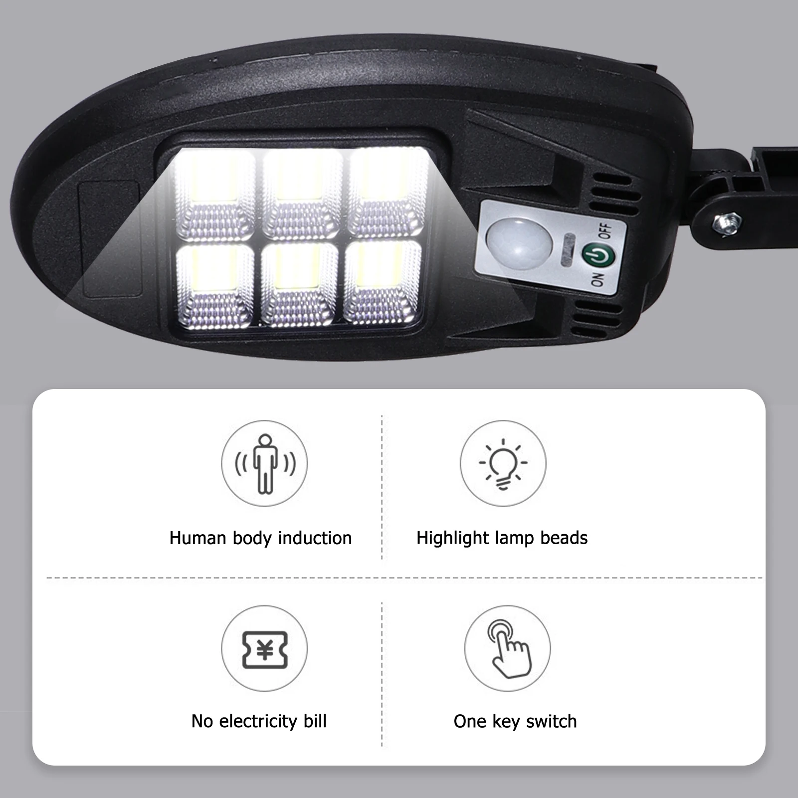 Solar Induction Street Lights LED Solar Light Waterproof Durable Black Outdoor Garden Lighting Device Energy Saving
Solar Induction Street Lights LED Solar Light Waterproof Durable Black Outdoor Garden Lighting Device Energy Saving