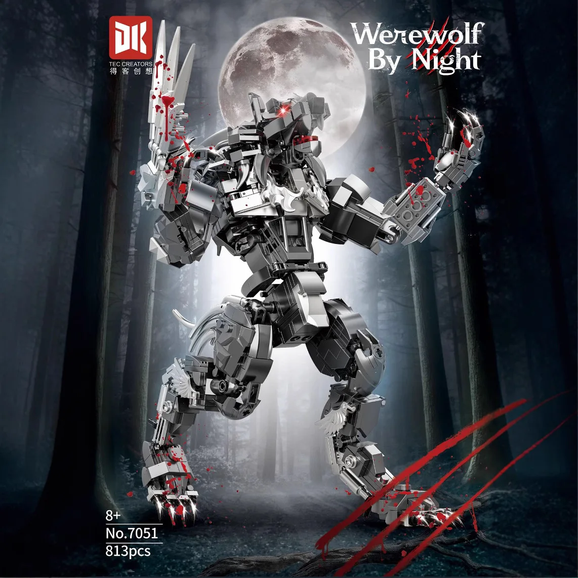 Dk7051 Night Werewolf High Difficulty Assembly Block Model Mech Ornament Halloween Gift Toy
Dk7051 Night Werewolf High Difficulty Assembly Block Model Mech Ornament Halloween Gift Toy