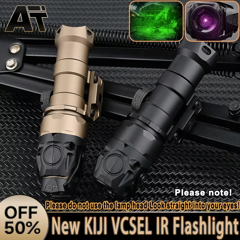 Tactical NEW Metal KIJI K1-10 Tactical Flashlight 850nm VCSEL IR Illumination Hunting Weapon Scout Light IR Spotlight Flashlight
Tactical NEW Metal KIJI K1-10 Tactical Flashlight 850nm VCSEL IR Illumination Hunting Weapon Scout Light IR Spotlight Flashlight