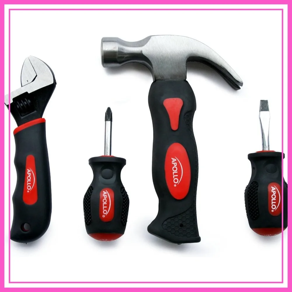 4 Piece Stubby Tool Set for Small Hands and Tight Spaces - Mini Hammer, Screwdriver Set, Wrench - Red
4 Piece Stubby Tool Set for Small Hands and Tight Spaces - Mini Hammer, Screwdriver Set, Wrench - Red