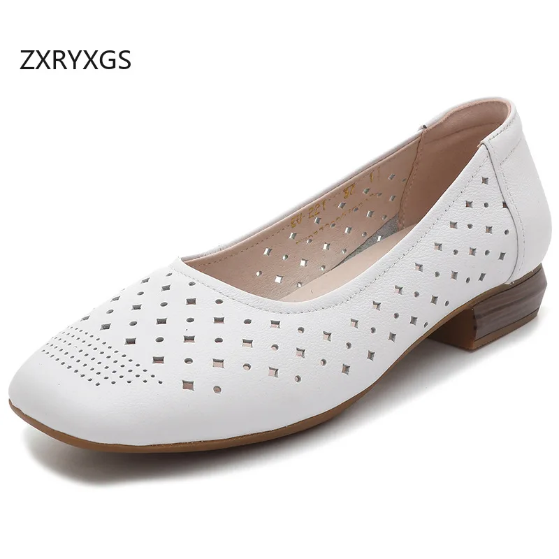 ZXRYXGS Premium Cowhide Square Toe Hole Hole Shoes Woman Low Heels 2025 Large Size Breathable Sandals Real Leather Shoes White
ZXRYXGS Premium Cowhide Square Toe Hole Hole Shoes Woman Low Heels 2025 Large Size Breathable Sandals Real Leather Shoes White