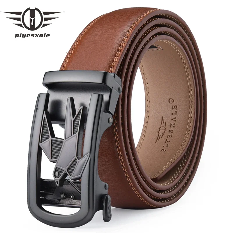 Plyesxale Cow Genuine Leather Men's Belt Cowskin Strap Male Automatic Buckle Belts for Men Alloy Buckle Black Brown Belts B705
Plyesxale Cow Genuine Leather Men's Belt Cowskin Strap Male Automatic Buckle Belts for Men Alloy Buckle Black Brown Belts B705