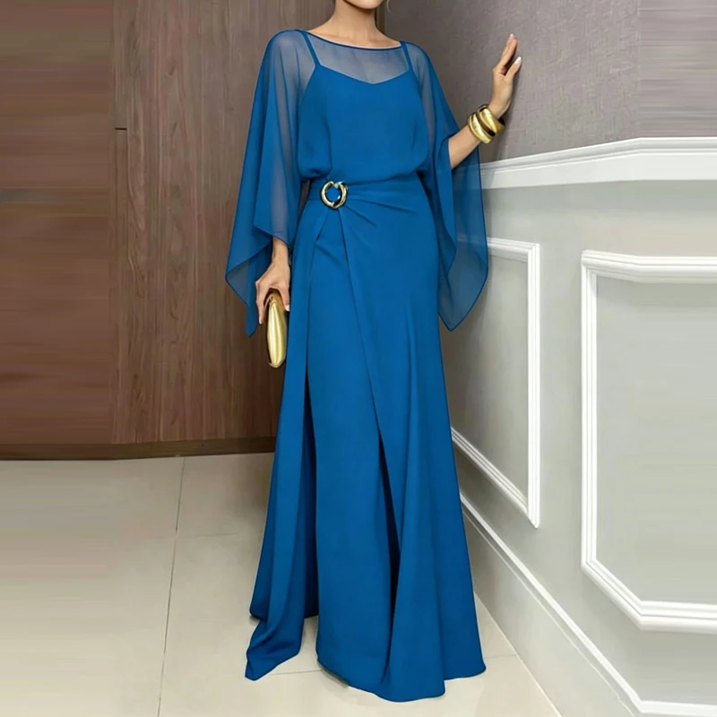 Elegant O-neck Cover Up Playsuit Match Off Shoulder Romper Women Fashion Chiffon Overalls Long Sleeve Solid Wide Legger Jumpsuit
Elegant O-neck Cover Up Playsuit Match Off Shoulder Romper Women Fashion Chiffon Overalls Long Sleeve Solid Wide Legger Jumpsuit