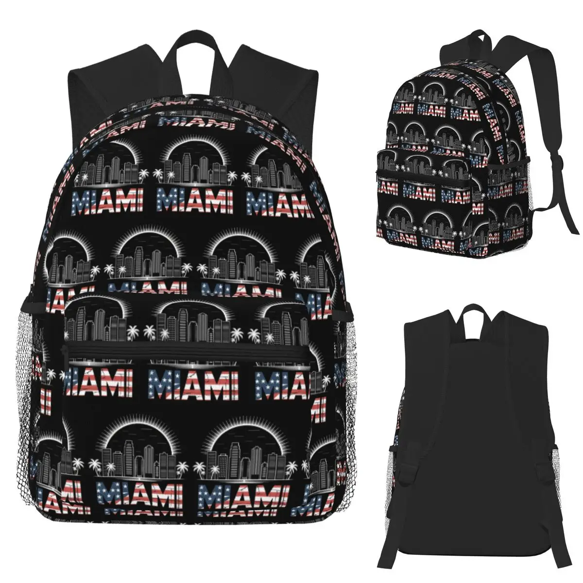 Miami Coastline Pulse Student Backpack School Bag Hiking Travel Daypack for Boys Girls Fashion Bookbag Shoulder Bags
Miami Coastline Pulse Student Backpack School Bag Hiking Travel Daypack for Boys Girls Fashion Bookbag Shoulder Bags