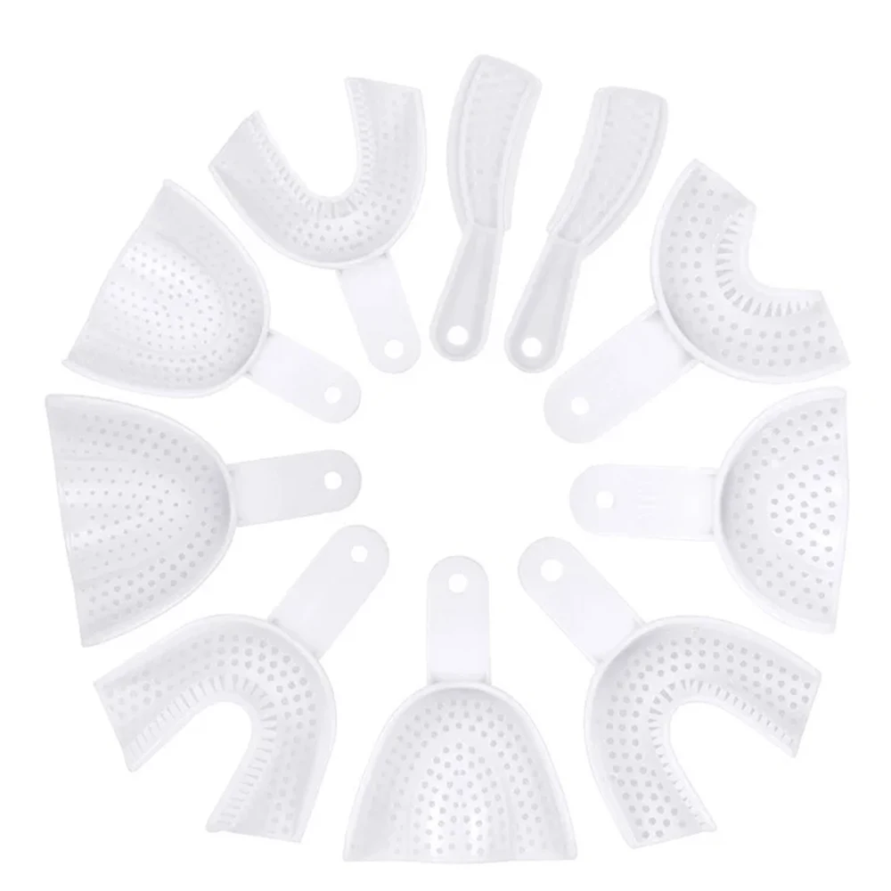 Disposable Dental Impression Trays - Perforated Plastic Blue for Adults & Kids, Size L/M/S, Upper & Lower, Sterile & Hygienic
Disposable Dental Impression Trays - Perforated Plastic Blue for Adults & Kids, Size L/M/S, Upper & Lower, Sterile & Hygienic