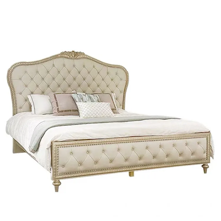 *For French Solid Wood Bedroom Furniture King Bed Light Luxury Champagne Gold Solid Wood Bed
*For French Solid Wood Bedroom Furniture King Bed Light Luxury Champagne Gold Solid Wood Bed