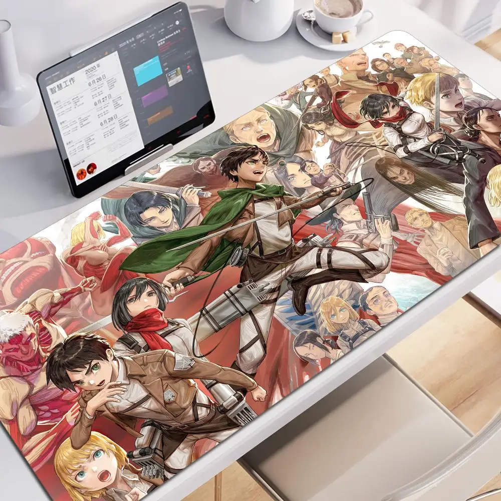 Anime Attack on Titan Gaming Mouse Pad XXL Large Mousepad For PC Gamer Desktop Decoration Office Mouse Mat Non-slip Deskmat Rugs
Anime Attack on Titan Gaming Mouse Pad XXL Large Mousepad For PC Gamer Desktop Decoration Office Mouse Mat Non-slip Deskmat Rugs