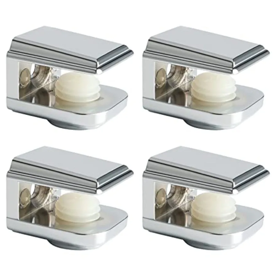 Glass Shelf Brackets, Adjustable Clamp Brackets for Shelves, Wall Mount Clamps for 5-8mm Glass Shelves, Bathroom Clip Holder Su
Glass Shelf Brackets, Adjustable Clamp Brackets for Shelves, Wall Mount Clamps for 5-8mm Glass Shelves, Bathroom Clip Holder Su