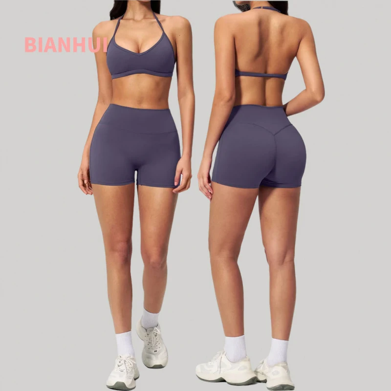 Clothing Fitness 2 Pieces Yoga Set Women Tracksuit Backless Halter Tops Breathable Quick Dry Fitness Sportswear Workout Sets
Clothing Fitness 2 Pieces Yoga Set Women Tracksuit Backless Halter Tops Breathable Quick Dry Fitness Sportswear Workout Sets