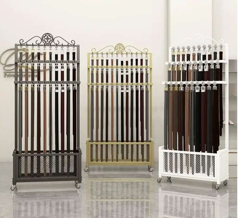Belt rack, belt display rack, multifunctional shelf, clothing store display rack, floor standing multi-layer tie display rack
Belt rack, belt display rack, multifunctional shelf, clothing store display rack, floor standing multi-layer tie display rack