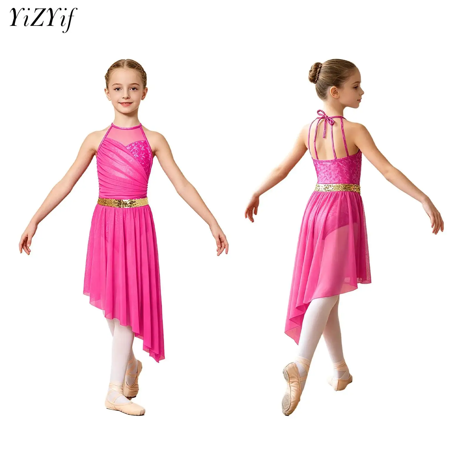 Girls Modern Lyrical Dance Dress Sleeveless Shiny Sequins Mesh Leotard Ballet Gymnastics Figure Skating Contemporary Dancewear
Girls Modern Lyrical Dance Dress Sleeveless Shiny Sequins Mesh Leotard Ballet Gymnastics Figure Skating Contemporary Dancewear