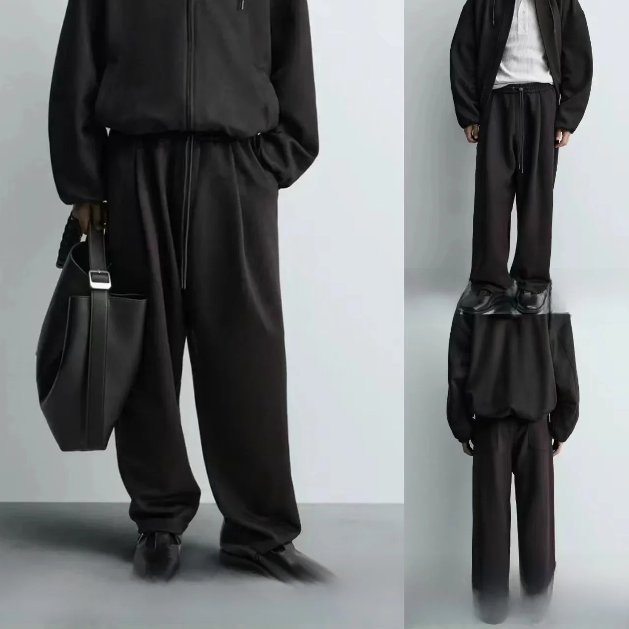 New Men's Casual Pants Pleated Loose Wide Leg Belted Casual Leather Effect Comfortable Fit Autumn Season Faion Trousers
New Men's Casual Pants Pleated Loose Wide Leg Belted Casual Leather Effect Comfortable Fit Autumn Season Faion Trousers