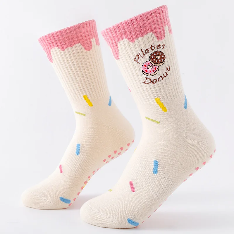 Yoga Socks Women's Medium Tube Donuts Embroidery Pattern Lace Loose Silicone Non-Slip Fitness Pilates Exercise
Yoga Socks Women's Medium Tube Donuts Embroidery Pattern Lace Loose Silicone Non-Slip Fitness Pilates Exercise