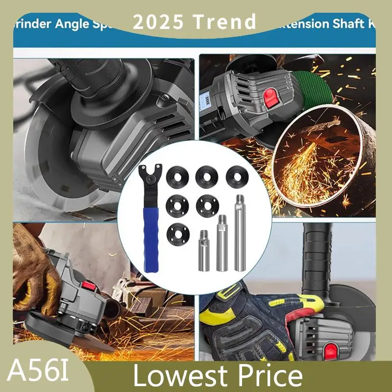 A56I Top Angle Grinder Wrench 5/8In-11 Angle Grinder Extension Shaft With 6Pcs Spanner Flange Grinder Nut
A56I Top Angle Grinder Wrench 5/8In-11 Angle Grinder Extension Shaft With 6Pcs Spanner Flange Grinder Nut