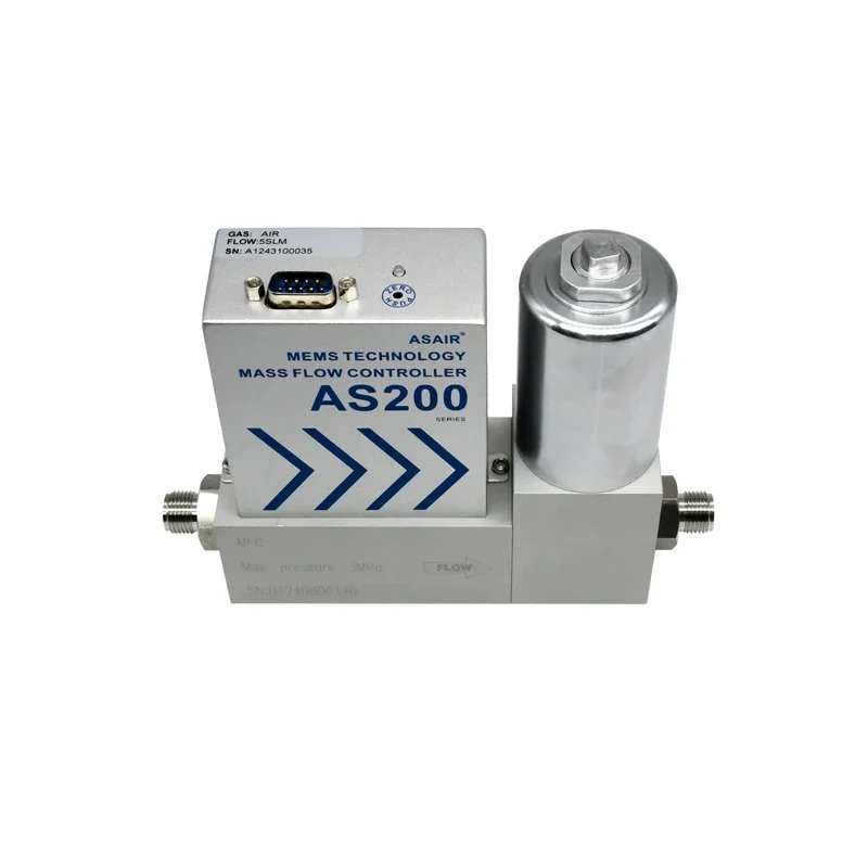 Aluminum Alloy High Precision Gas Mass Flow Controller Air Micro Gas Flow Meter AS200B
Aluminum Alloy High Precision Gas Mass Flow Controller Air Micro Gas Flow Meter AS200B