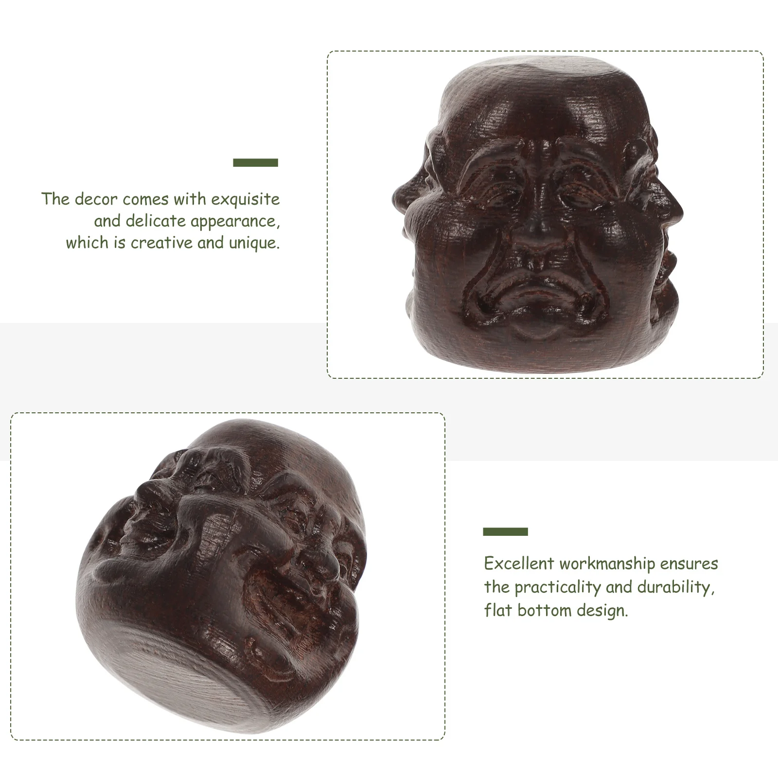 2Pcs Delicate Wood Craft Buddha Head Adornment Creative Carved Ornament for Desk Home Decor Asian Style Spiritual Decoration
2Pcs Delicate Wood Craft Buddha Head Adornment Creative Carved Ornament for Desk Home Decor Asian Style Spiritual Decoration