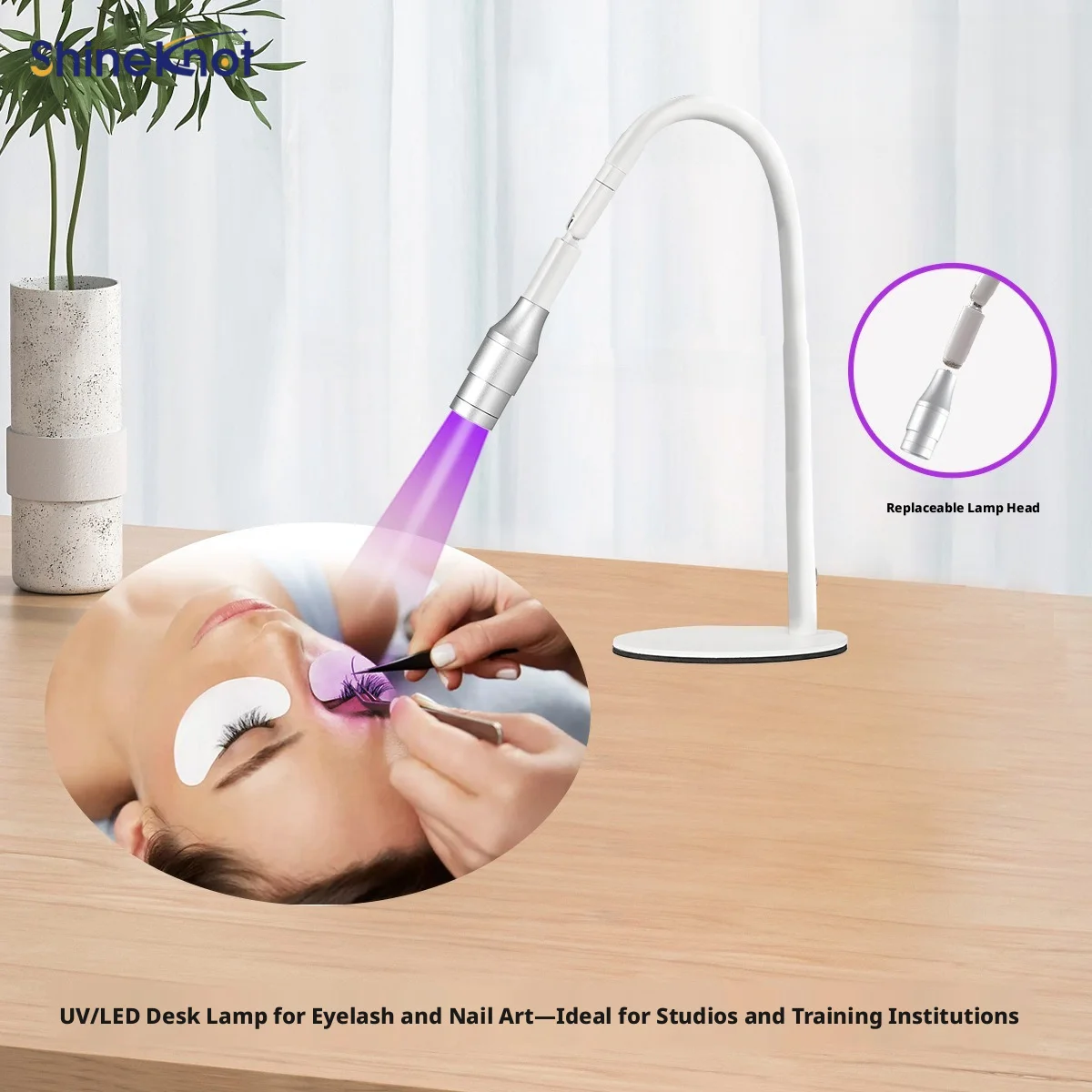 SHINEKNOT Desktop Eyelash Nail Lamp UV Light-Curing Nail Lamp 1-Second Drying Time Foot-Operated Control Adjustable Spot Size
SHINEKNOT Desktop Eyelash Nail Lamp UV Light-Curing Nail Lamp 1-Second Drying Time Foot-Operated Control Adjustable Spot Size