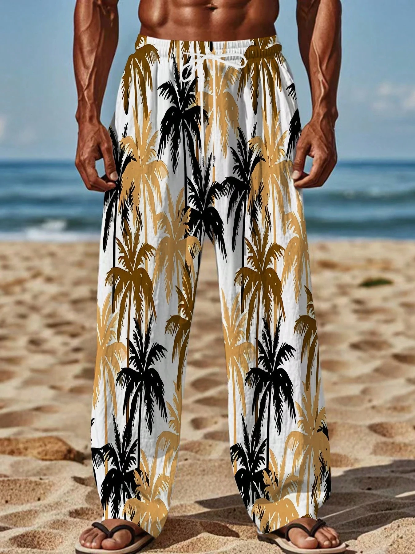 Abstract Art Digital 3D Print Men's Wide Leg Trousers, Oversize Loose Elastic Waist Breathable Pants for Beach & Travel
Abstract Art Digital 3D Print Men's Wide Leg Trousers, Oversize Loose Elastic Waist Breathable Pants for Beach & Travel