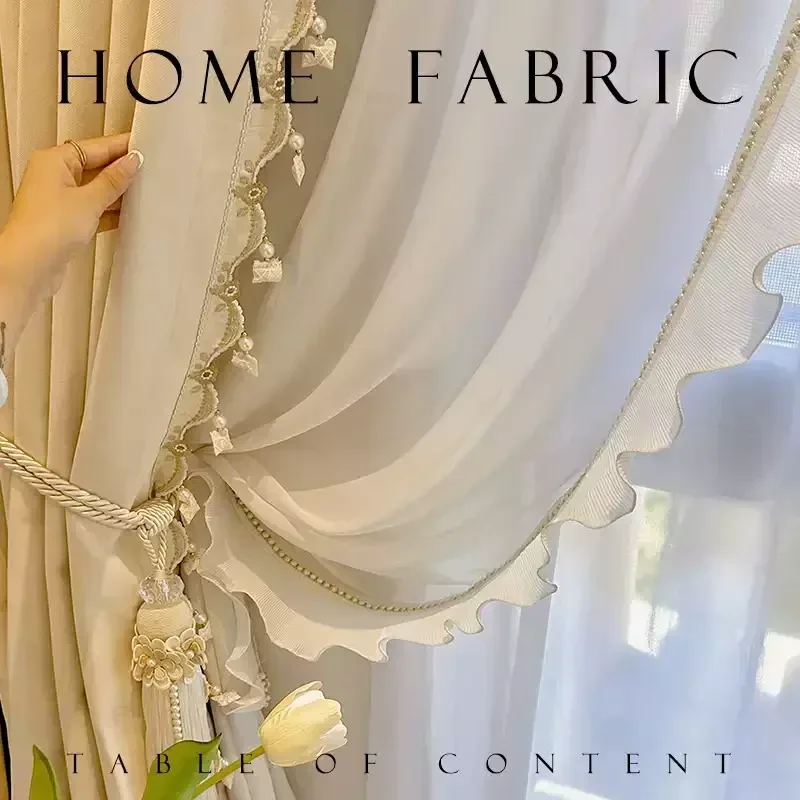 Cream French Retro Pearl Lace Splicing Curtains For Living Room Bedroom Floor-to-ceiling Windows Customization
Cream French Retro Pearl Lace Splicing Curtains For Living Room Bedroom Floor-to-ceiling Windows Customization