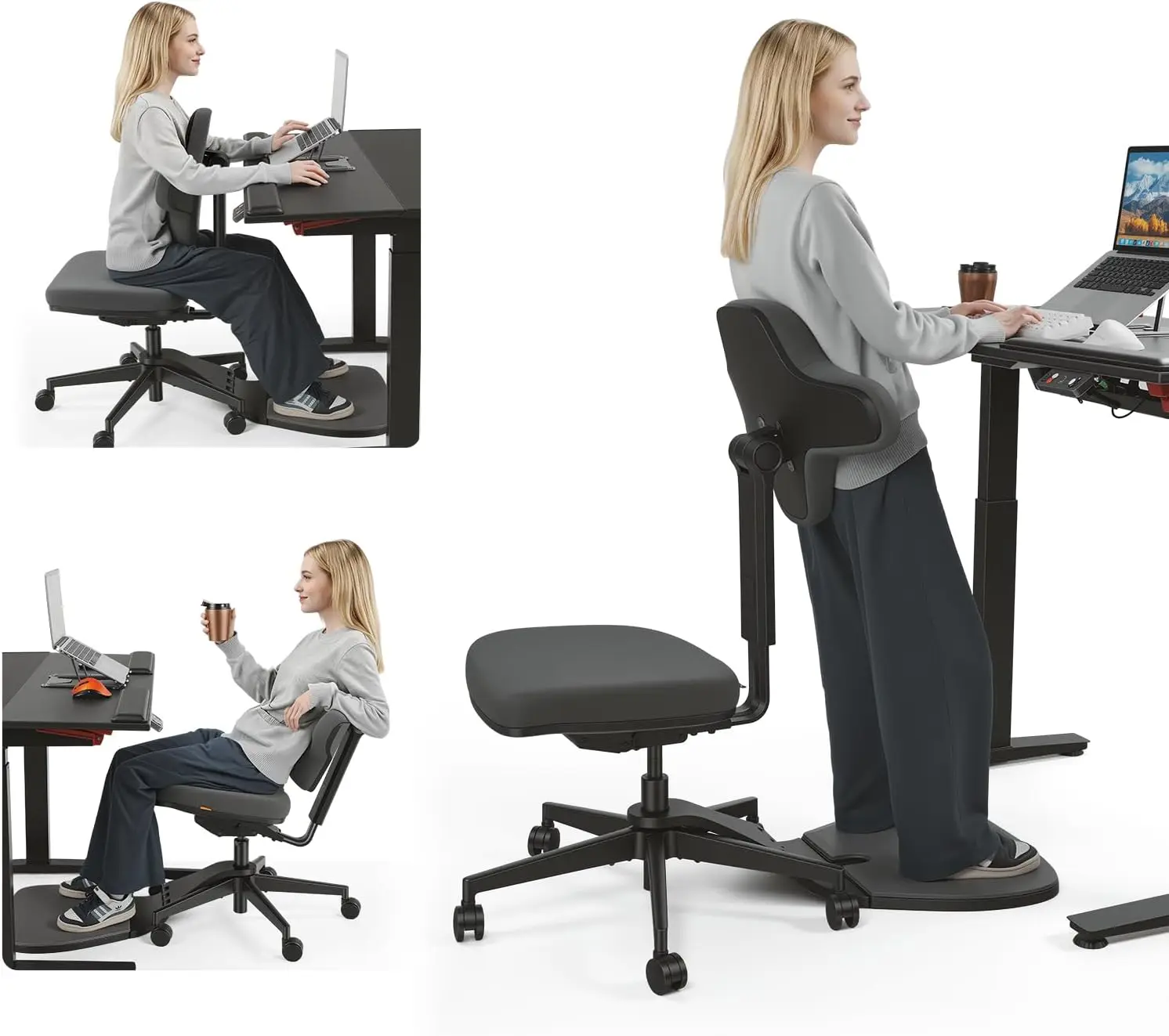 Standing Desk Chair, Standing Mate Chair for Sit-Stand, Ergonomic Leaning Perch Chair with Anti-Fatigue Mat, Standing Desk Stoo
Standing Desk Chair, Standing Mate Chair for Sit-Stand, Ergonomic Leaning Perch Chair with Anti-Fatigue Mat, Standing Desk Stoo