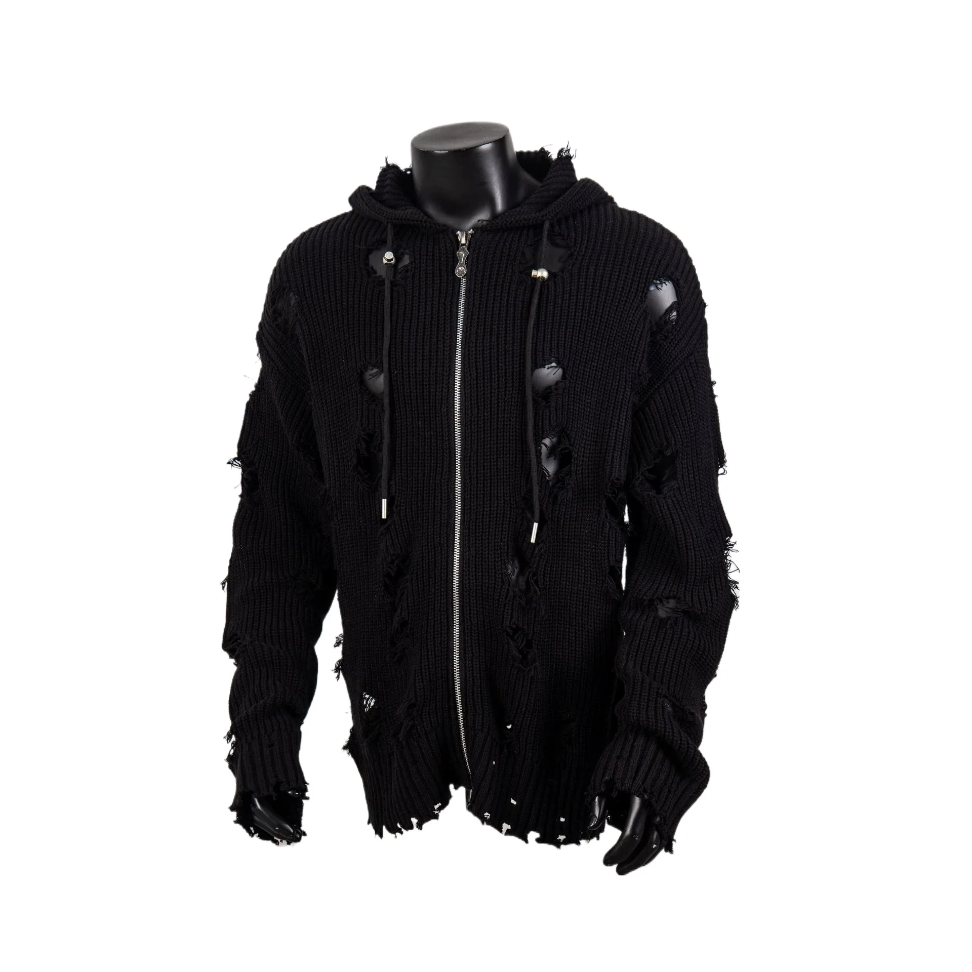 Men's High Street Destroyed Hip Hop Sweater Fashion Streetwear Ripped Knitted Cardigan Jumpers Loose Fit Y2K Distressed Knitwear
Men's High Street Destroyed Hip Hop Sweater Fashion Streetwear Ripped Knitted Cardigan Jumpers Loose Fit Y2K Distressed Knitwear