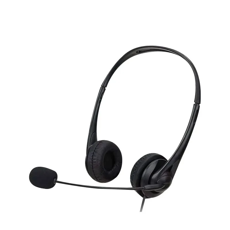 Business office headset, round head wired headset, telephone wire control call headset
Business office headset, round head wired headset, telephone wire control call headset
