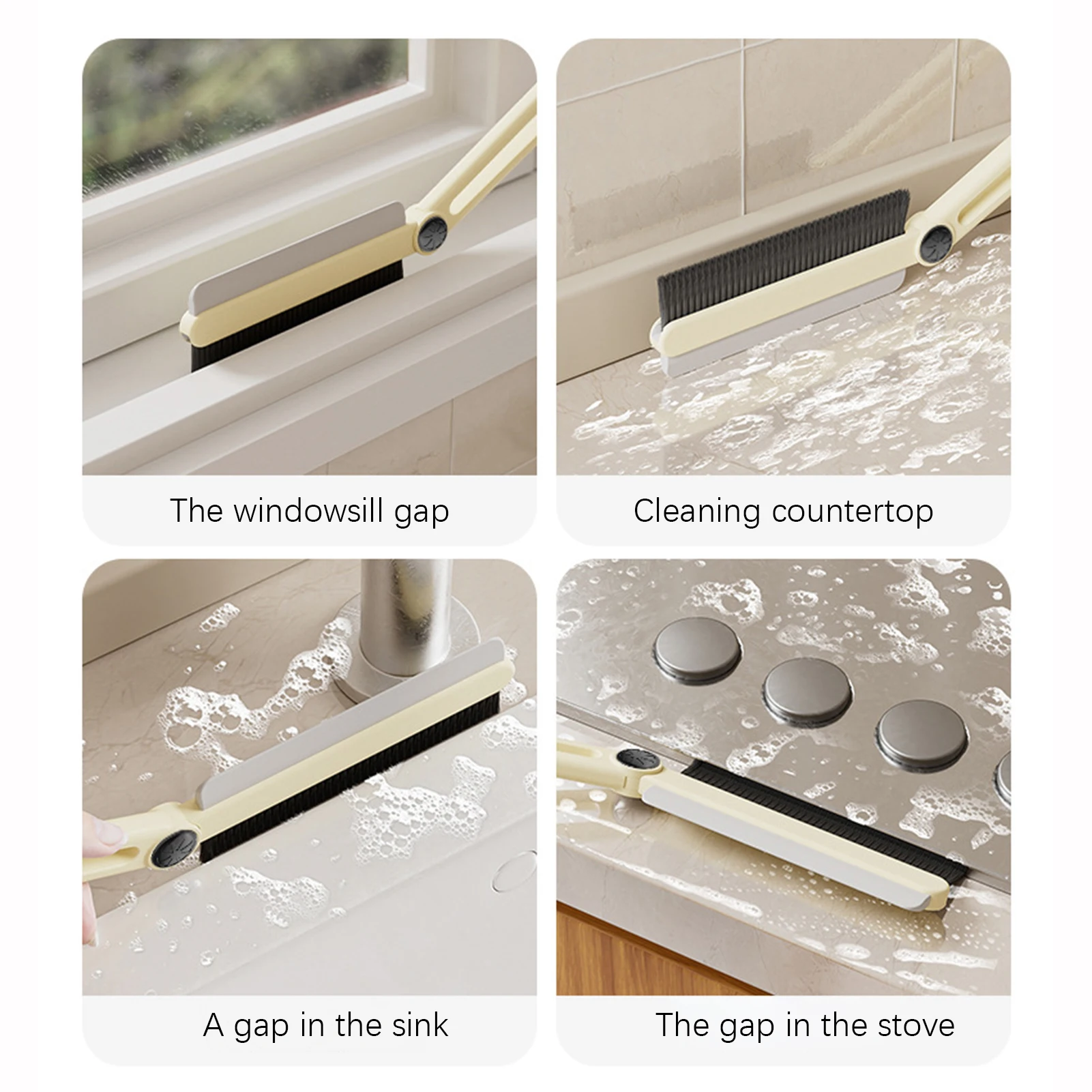 Multipurpose Household Crevice Brush With Squeegee Space-Saving Cleaning Brush For Cleaning Net
Multipurpose Household Crevice Brush With Squeegee Space-Saving Cleaning Brush For Cleaning Net