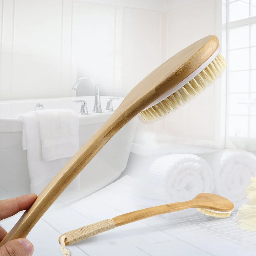 Long Handle Bath Brush Bamboo Bristle Curved Non-Slip Exfoliating Shower Scrubber For Back Massage Wall-Mountable Bath
Long Handle Bath Brush Bamboo Bristle Curved Non-Slip Exfoliating Shower Scrubber For Back Massage Wall-Mountable Bath