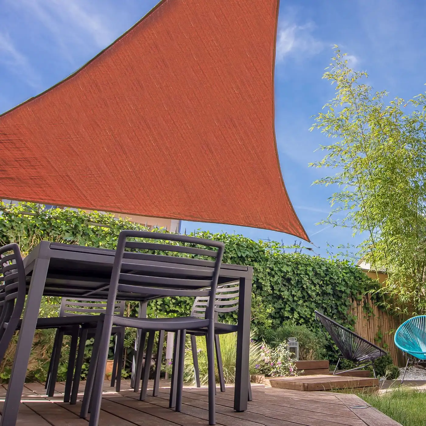 Backyard Expressions 10' x 10' x 10' Sun Shade Sail for Patio Available in a Variety of Colors
Backyard Expressions 10' x 10' x 10' Sun Shade Sail for Patio Available in a Variety of Colors