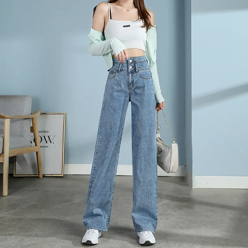 Trend Casual High Waist Wide Leg Jeans Women 2023 Autumn Thin High Street Fashion Casual All-Match Straight Leg Mop Pants Tide
Trend Casual High Waist Wide Leg Jeans Women 2023 Autumn Thin High Street Fashion Casual All-Match Straight Leg Mop Pants Tide