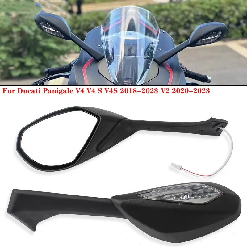 For Ducati Panigale V4 V4 S V4S 2018-2023 V2 2020-2023 Motorcycle Rearview Mirrors Rear View Foldable LED Turn Signals Light
For Ducati Panigale V4 V4 S V4S 2018-2023 V2 2020-2023 Motorcycle Rearview Mirrors Rear View Foldable LED Turn Signals Light