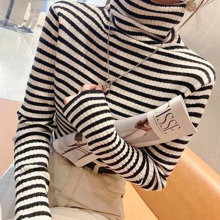 Slim Fit High Neck Knit Sweater Women's Autumn Winter Color Base Layer Clothing Dongguan Daliang Wool Weaving Direct Sale
Slim Fit High Neck Knit Sweater Women's Autumn Winter Color Base Layer Clothing Dongguan Daliang Wool Weaving Direct Sale