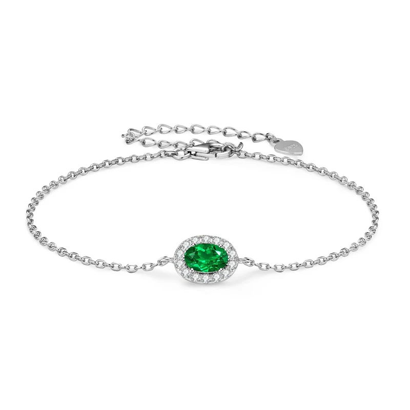 Oval Shape Artificial Emerald Light Luxury Bracelet 925 Sterling Silver O-Chain Fashion Bracelets for Women Fine Jewelry Gift
Oval Shape Artificial Emerald Light Luxury Bracelet 925 Sterling Silver O-Chain Fashion Bracelets for Women Fine Jewelry Gift